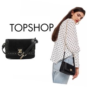 Topshop black panther mini crossbody purse